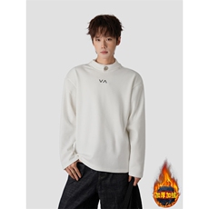 加绒半高领垫肩卫衣男潮牌长袖T恤cleanfit内搭打底衫WY219-P48，男装T恤，星座308B-2