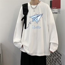 抖音供货、秋季现货舒适棉宽松重磅长袖T恤D223A-CT2310-特P28，男装T恤，电商019-1