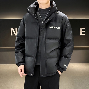 高品质立领拼接羽绒服男士冬季新款潮流帅气轻薄外套高品质男装图片