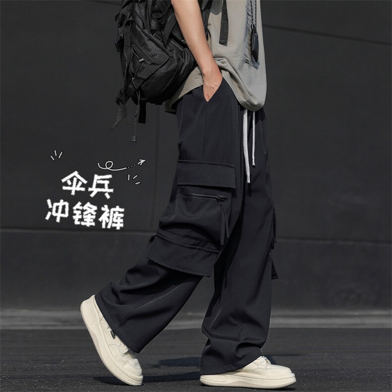 纯色工装裤透气宽松抗皱亲肤休闲柔顺质感冲锋长裤K1230-特批35,男装工装外套,星座718-1
