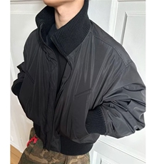 飞行员夹克外套男秋冬美式廓形短款棉服立领棒球服LF1006P85特，男装夹克，电商D256-2(原A064-2)