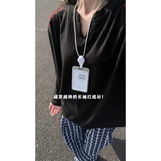 XZ809A/SYR08/特P19/控38美式V领人民万岁万针绣花长袖T恤卫衣，男装T恤，星座809A(原222-1)