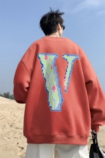 ！秋重磅港风像素v印花圆领卫衣WY118-特p28（抖音不可售），男装卫衣，星座508（原C305）