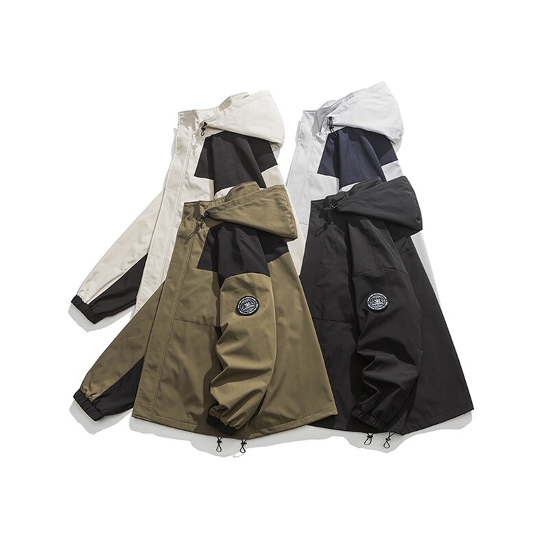 秋季工装夹克男连帽宽松休闲新款男士外套潮流A266-JK9236-P80，男装夹克，电商A266