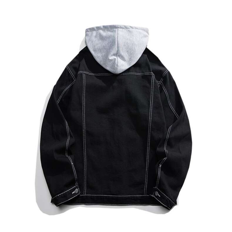 JK3001-p85M-5X白底ins牛仔夹克绣花破洞大码男日系CITYBOY,男装夹克,星座103A