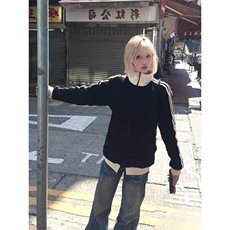 藏蓝色立领条纹棒球服外套男秋季新款美式高级感休闲运动上衣，女装短外套，星座506A