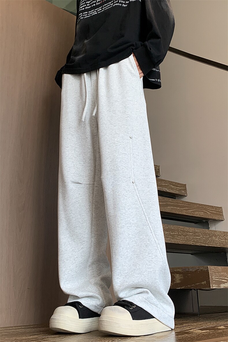 已出货2025年秋季新款宽松休闲卫裤男D329-QM758-P55-控88,男装休闲裤,电商D329