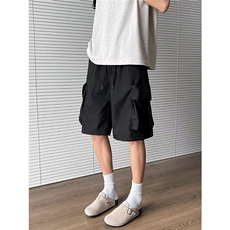 工装短裤男女韩版潮流大口袋个性百搭2025夏季ins五分裤K6185-P29，男装休闲裤，星座412-3