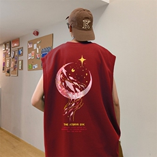 量大优供视频得物直播品质220克夏季纯棉背心无袖T恤WB173，男装T恤，电商A486