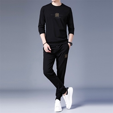 SA8293-2钱塘2020-2中青年男士冬款新款圆领卫衣套装时尚P137，男装休闲套装，钱塘207-2