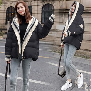 韩版白色羽绒服女2021年新款白鸭绒短款小个子冬季外套图片
