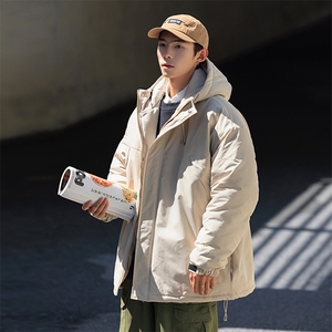冬季新品保暖连帽棉衣休闲潮流青少年百搭棉服外套MY9083-P100图片