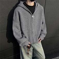 秋冬带帽毛衣开衫针织男士慵懒风线衣外套宽松，男装针织衫/毛衣，星座1206（原A206）