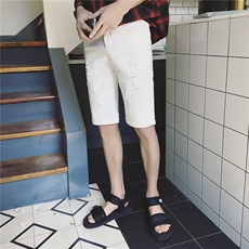 K168-P352019夏季风潮流牛仔裤休闲破洞五分裤，男装牛仔裤，星座103A