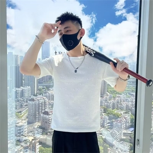 夏季男t恤男装修身短袖印花半袖潮流百搭ins休闲圆领体恤 T229图片