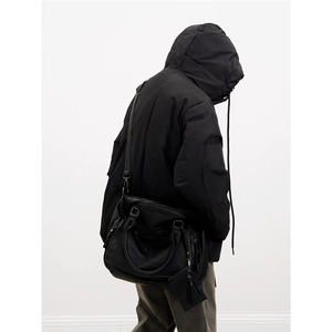 棉服男士韩版潮流冬季保暖连帽百搭2025新款ins棉衣MF367-特P79图片