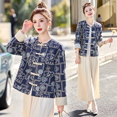 K姐重工立体刺绣休闲宽松气质风外套女，女装短外套，布芭啦