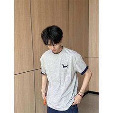 撞色领短袖潮牌情侣夏季半袖宽松显瘦t恤上衣男TX0006，男装T恤，星座208-5