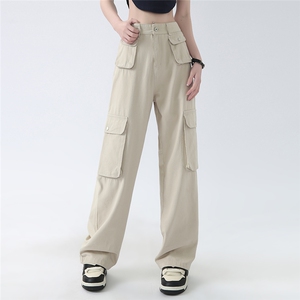 高质 美式潮流甜辣多口袋工装裤女GK605 P80控108图片