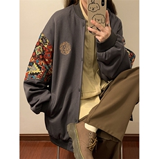 春秋季棒球服男女新款美式夹克休闲外套XZ102B-1-JK2608P85，男装夹克，星座102B-1