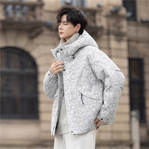 设计师款羽绒服冬季白鸭绒加厚保暖连帽外套男士Y25036-P395控678图片