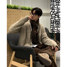 文艺貂毛开衫毛衣时尚气质慵懒百搭日系原宿简约ins流行MV13，男装针织衫/毛衣，星座1116A（原606A-3）