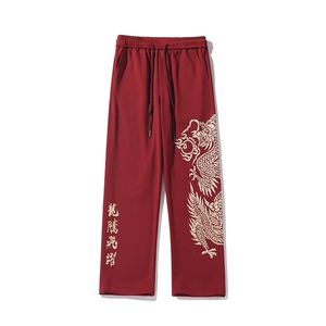 2026 春季新款 内景大码龙年风印花卫裤M-5X HK24139-特P45图片