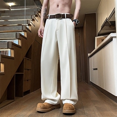 主推男士冰丝休闲直筒简洁长裤CK0818，男装休闲裤，星座1107-1