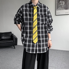 现货CS7143-P38特控65大码OVERSIZE轻薄透气全棉长袖衬衫，男装衬衫，电商D232