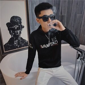 4秋装新款长袖卫衣社会精神小伙刺绣个性帅气卫衣C301B-WY05图片