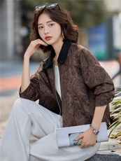 2025秋装新款时髦麂皮绒宽松外套，女装皮衣，依路服饰