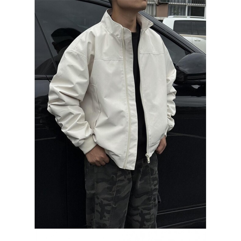JY127-P62秋冬纯色休闲宽松拉链工装飞行外套网图,男装工装外套,星座1501-3