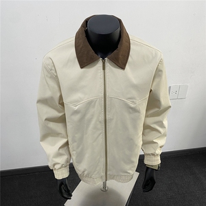 秋冬翻领拼色夹克多色可选痞帅百搭情侣外套 J595005  TP70图片