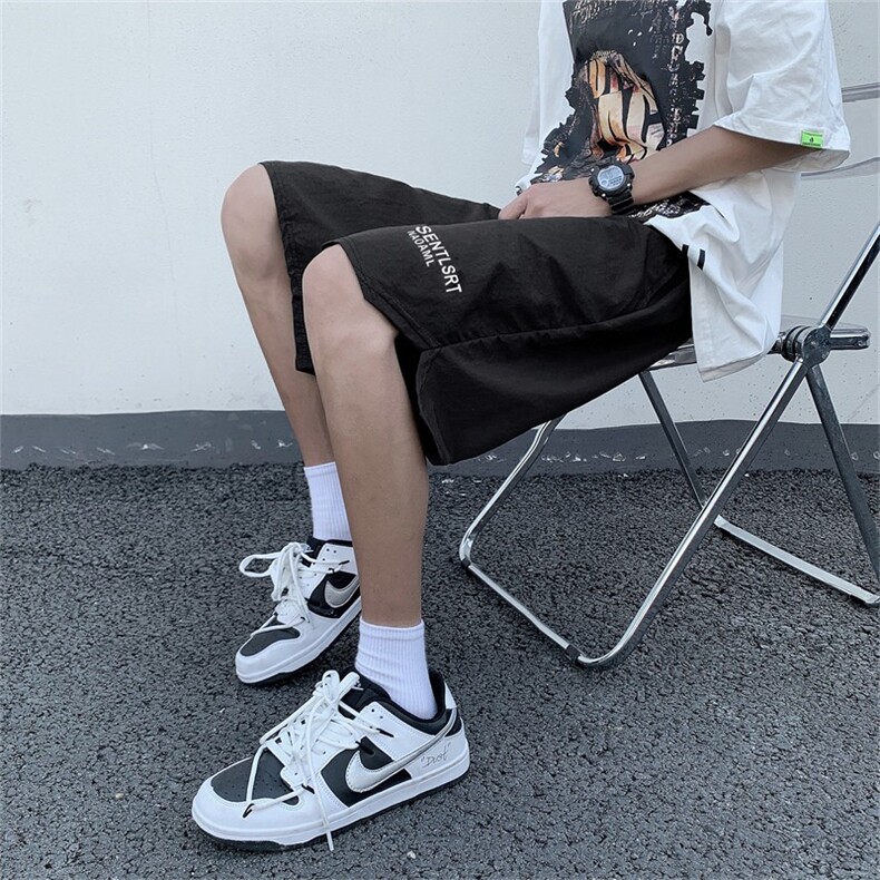 工装短裤男夏季日系复古宽松直筒中裤新款百搭运动五分裤,男装休闲裤,星座1116A-1（原606A）