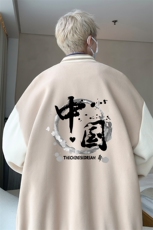 摇粒绒棒球服男大码开衫卫衣男夹克BF86134-P65，男装夹克，电商A040