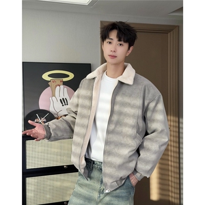 PY5552-P85特  冬季PU皮棉服兔毛加绒加厚保暖棉衣图片
