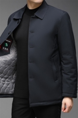 冬季中年纯色棉服冬装中年男翻领棉服爸爸外套HPN8388-P200，男装棉衣，电商B212（原钱塘6029）