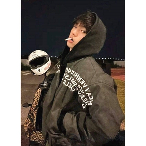 字母印花男生外套高级感痞帅美式hiphop棒球服夹克WLW2211-P66图片