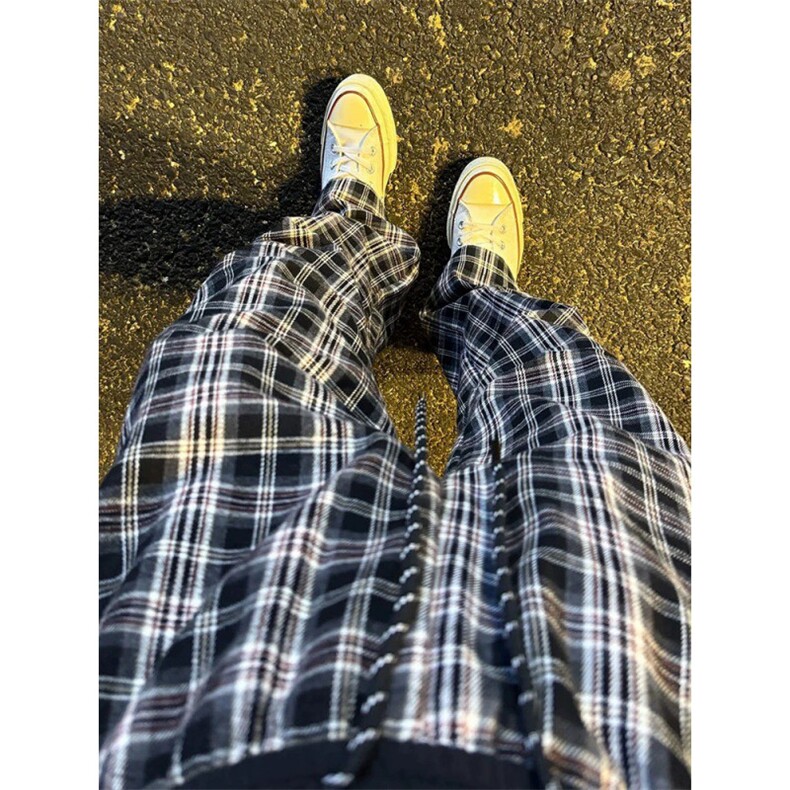 原版做工美式复古格子休闲裤ZK0411-特批36,男装休闲裤,星座313A(原308A-2)