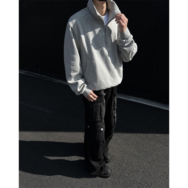 立领拉链卫衣男CP106-特p50,男装卫衣,电商B371