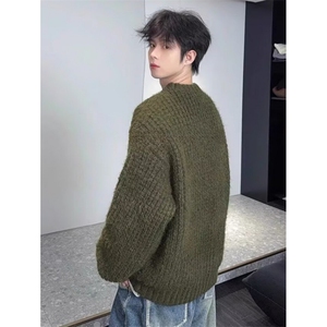 【005】5新款复宽松加厚保暖袖针织毛衣男 A079-M7638-P52图片