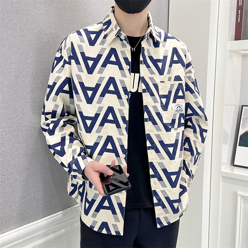 1506/QC30160/P36灯芯绒衬衫男士套装春秋季穿搭配休闲三件套,男装衬衫,星座1506