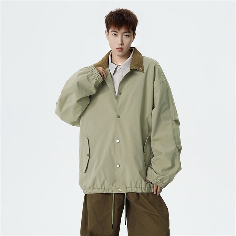 2026春季新款现货拼色衬衫领夹克男纯色外套DSA157B-JK7936-特P58,男装夹克,电商A157B