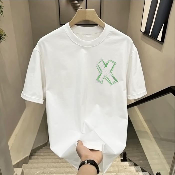 1506-1/TX9471/P33新款纯棉宽松印牌半袖夏季圆领男女上衣美式高,男装T恤,星座1506-1