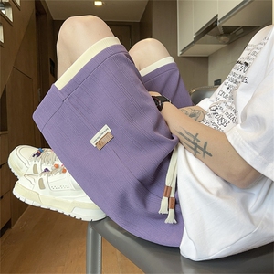 视频私发】DK302特批25控48 夏季透气面料假两件短裤男五分裤男裤图片
