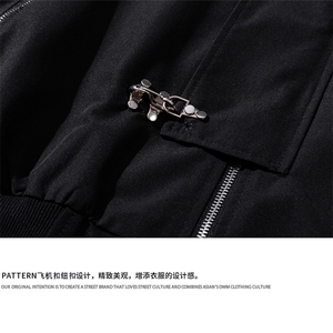 1美式复古金属飞机扣可拆卸胸针大码M-5XL夹克男JK77769P85控118图片