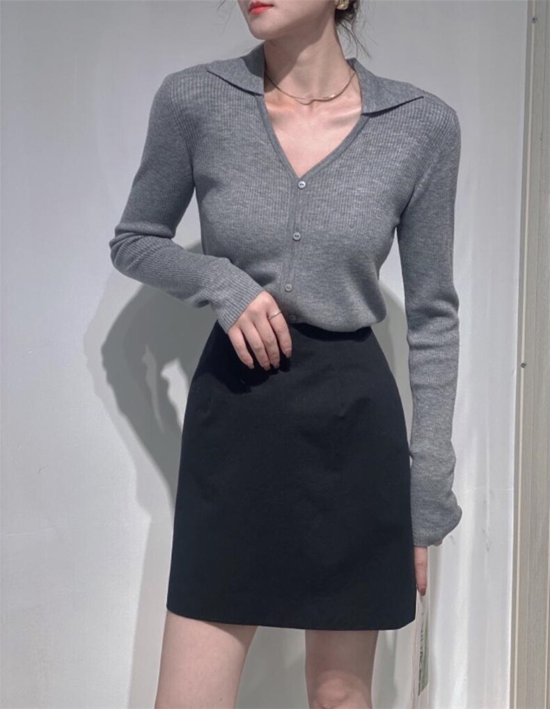 V领小衫，其它，驿谷