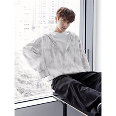 现货V领百搭日常卫衣W106-P50，男装卫衣，星座1109-4