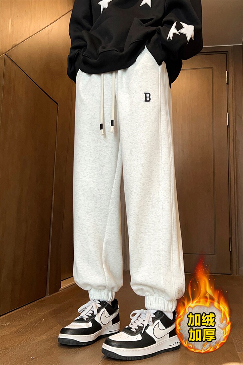 供抖音加绒加厚休闲裤男裤X416B-1-KL750-特P45限78加绒P55,男装卫衣,星座416B-1