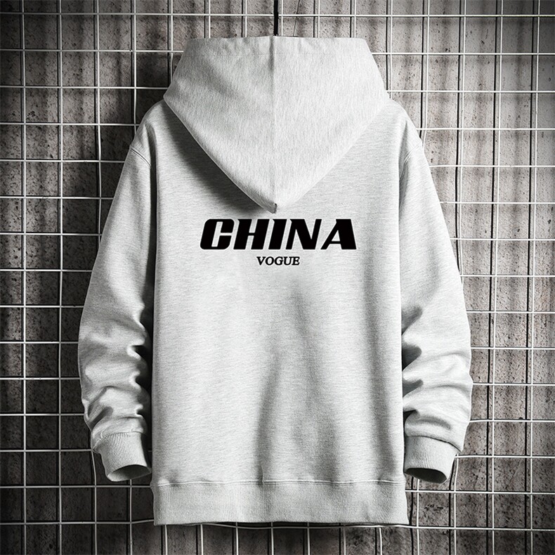 KS21001-P38 连帽开衫卫衣男运动外套大码班服 网格挂拍图片